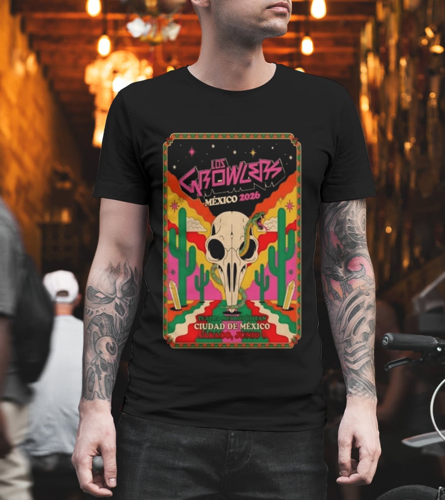 Los Growlers México 2026 Teatro Metropólitan Ciudad De México Sábado Junio T-Shirt