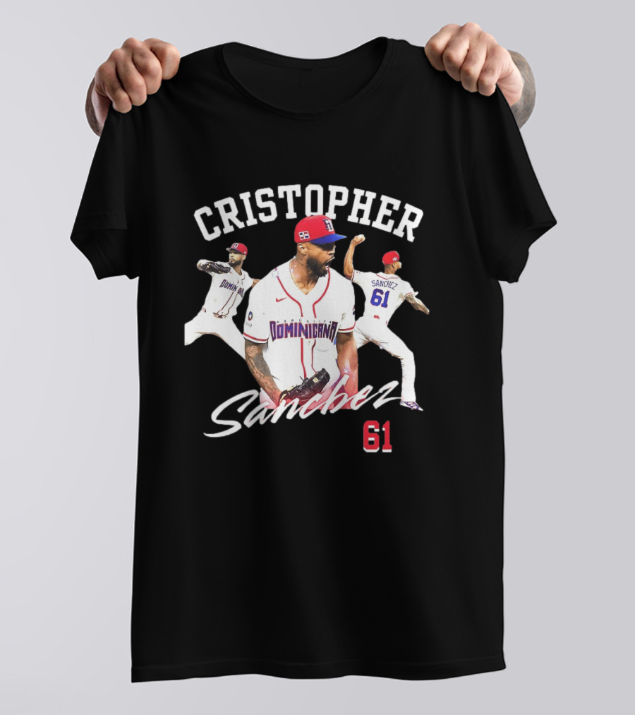 Cristopher Sánchez Dominicana Baseball Number 61 Phillies T-Shirt