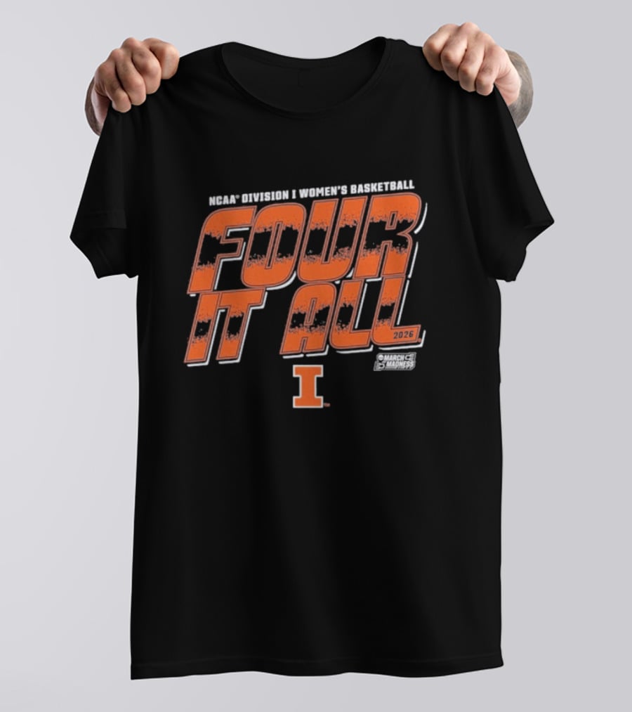 ILLINI Fighting Women's Basketball Four It All 2026 T-Shirt