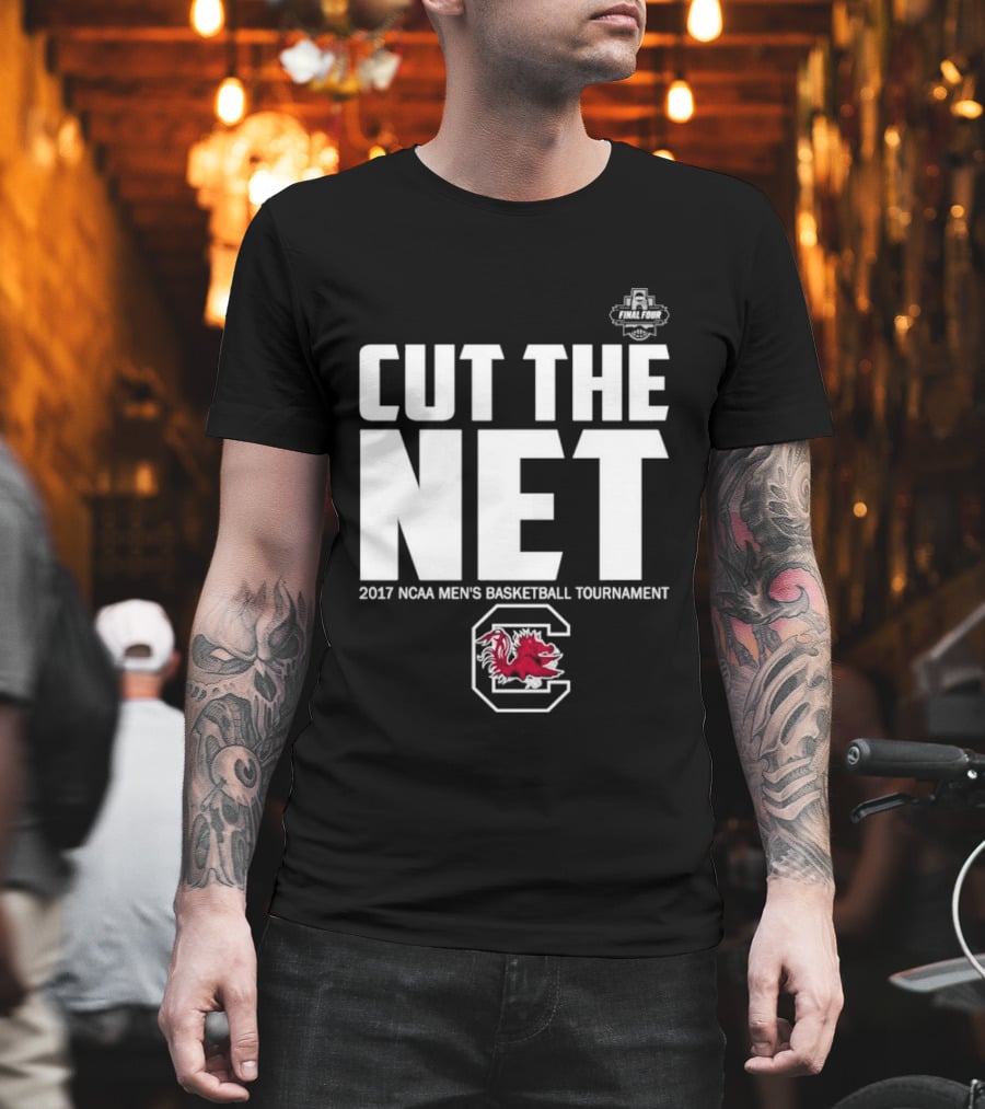 Cut The Net 2017 NCAA Men's Basketball Tournament South Carolina T-Shirt
