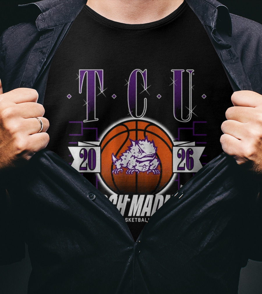 TCU Horned Frogs 2026 NCAA Men's Basketball Championship March Madness T-Shirt