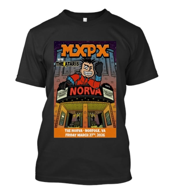 MxpX Norfolk VA Norva Punk Show March 27 2026 With The Ataris T-Shirt
