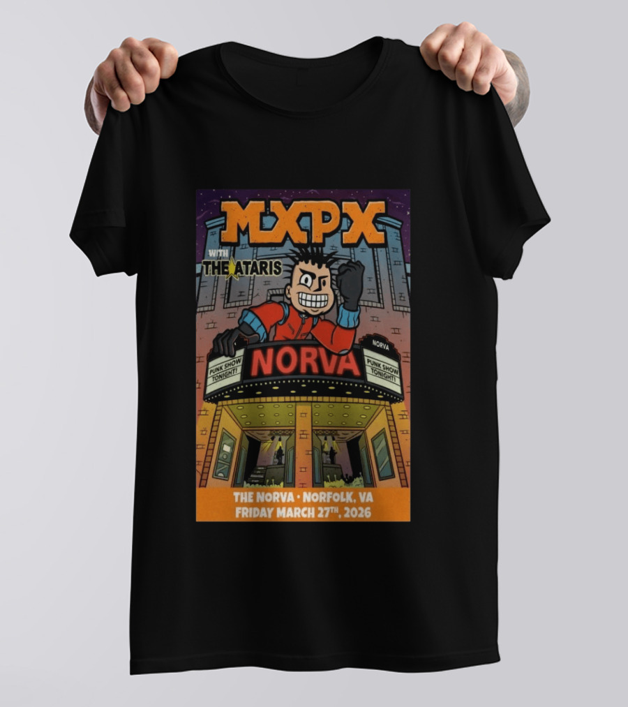 MxpX Norfolk VA Norva Punk Show March 27 2026 With The Ataris T-Shirt
