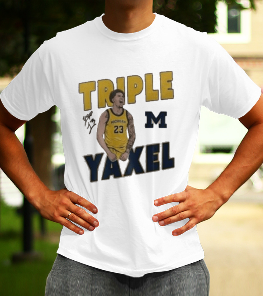Michigan Triple M Yaxel 23 Basketball Jersey T-Shirt