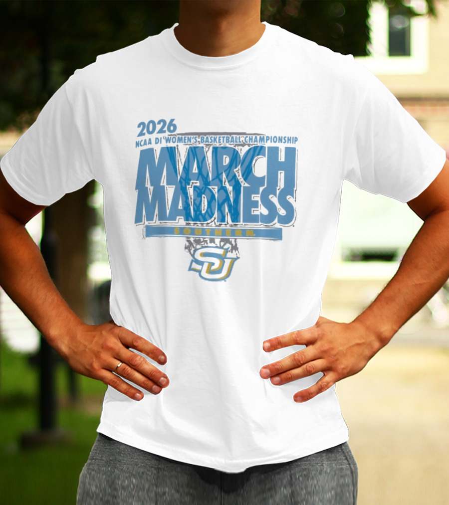 Southern Jaguars 2026 NCAA DI Women's Basketball Championship March Madness First Four T-Shirt