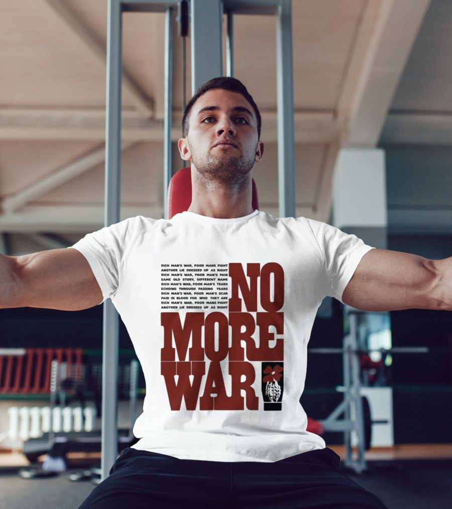 No More War Wear The Peace Flower Grenade T-Shirt