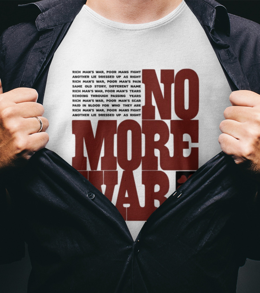 No More War Wear The Peace Flower Grenade T-Shirt