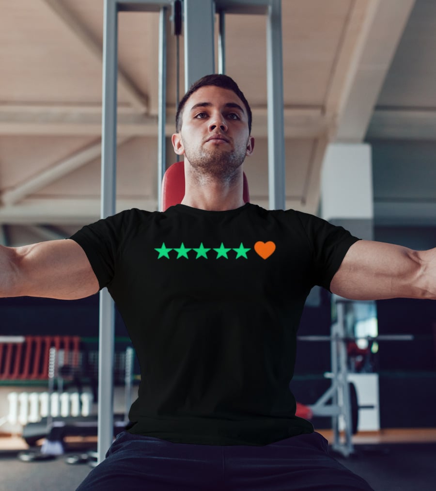 5 Stars And Heart Rating T-Shirt