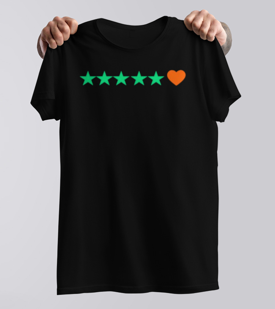 5 Stars And Heart Rating T-Shirt