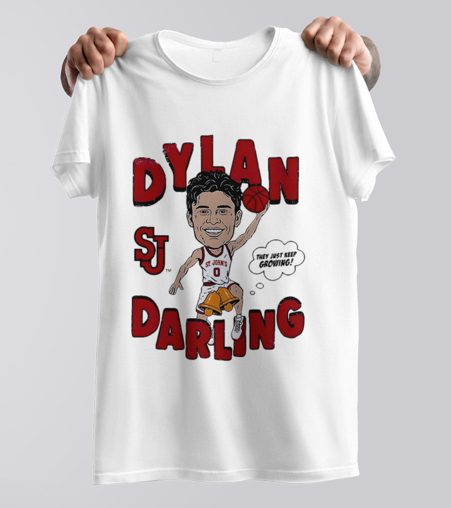 Dylan Darling St. John's Red Storm Caricature Comic T-Shirt