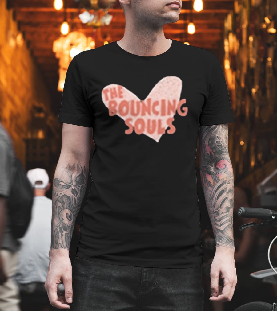 The Bouncing Souls Heart Shaped Hopeless Romantic T-Shirt