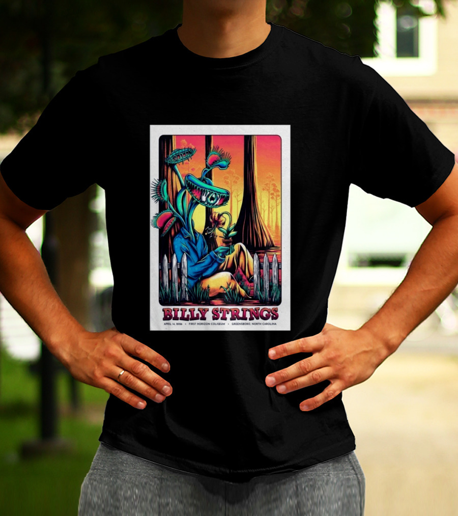 Billy Strings April 14 2026 First Horizon Coliseum Greensboro North Carolina Botanical T-Shirt