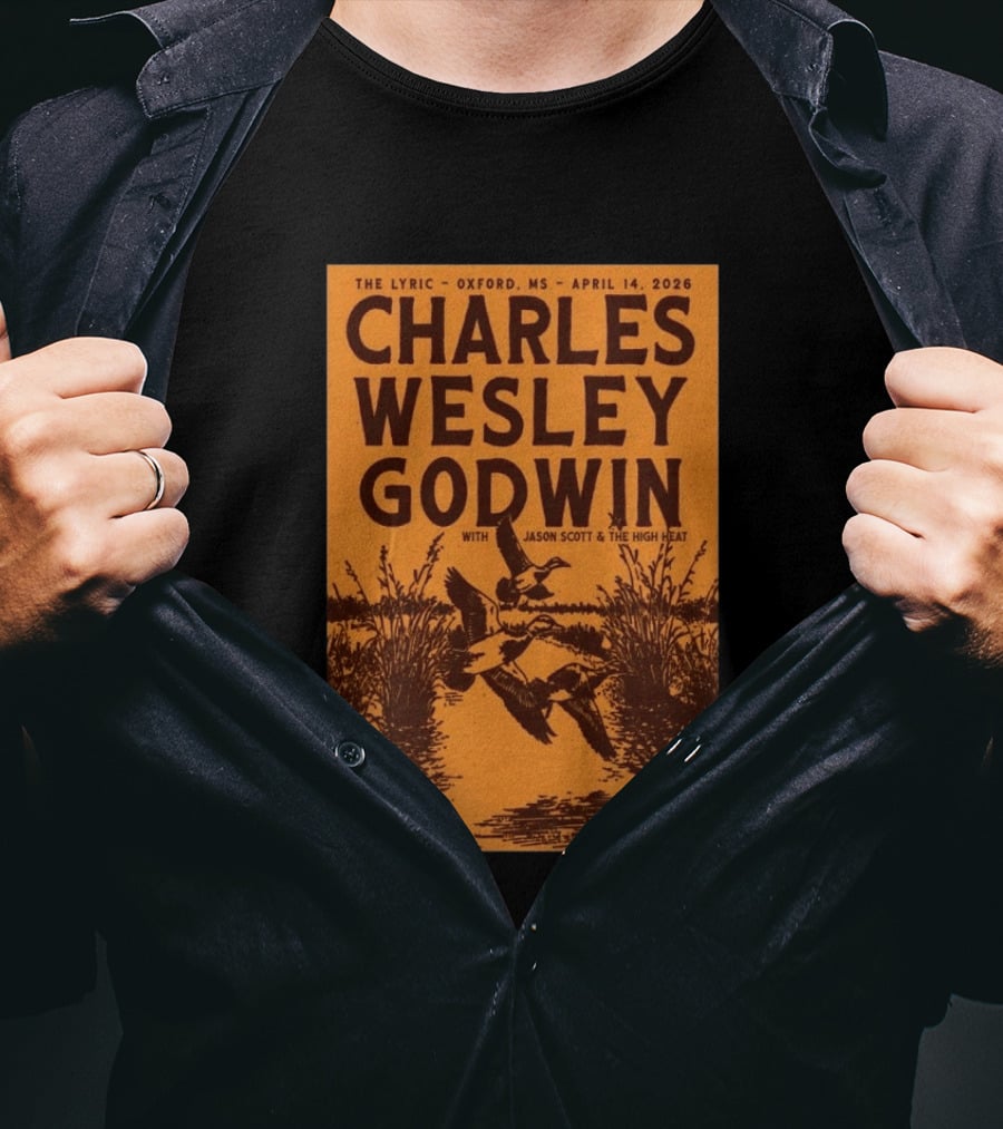 Charles Wesley Godwin The Lyric Oxford April 14 2026 With Jason Scott & The High Heat T-Shirt