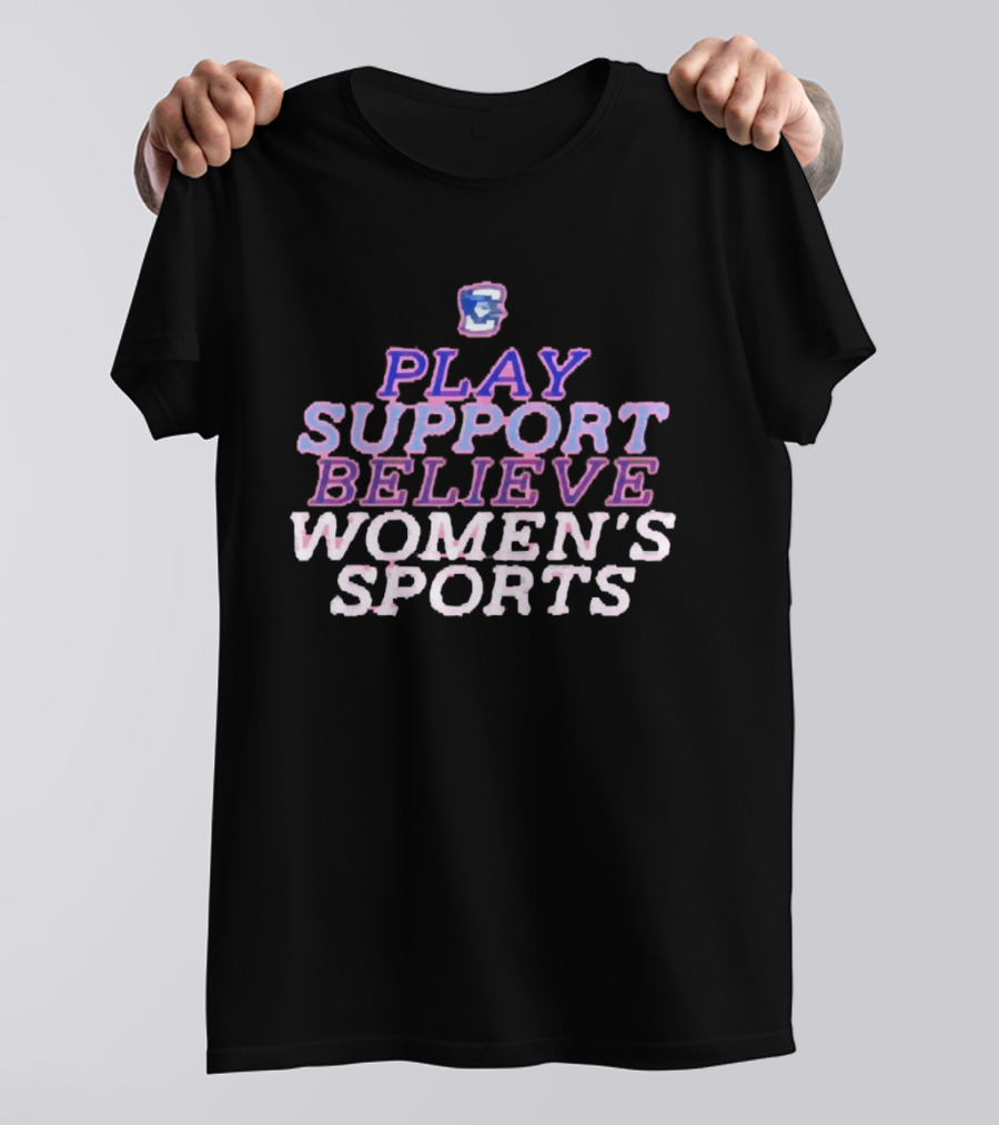 Creighton Bluejays Play Support Believe Women's Sports T-Shirt
