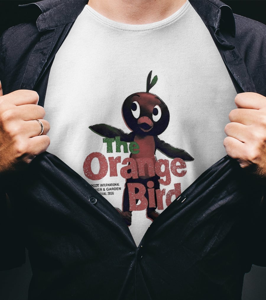 The Orange Bird Epcot Flower And Garden Festival 2026 Disney Parks Pavilion T-Shirt