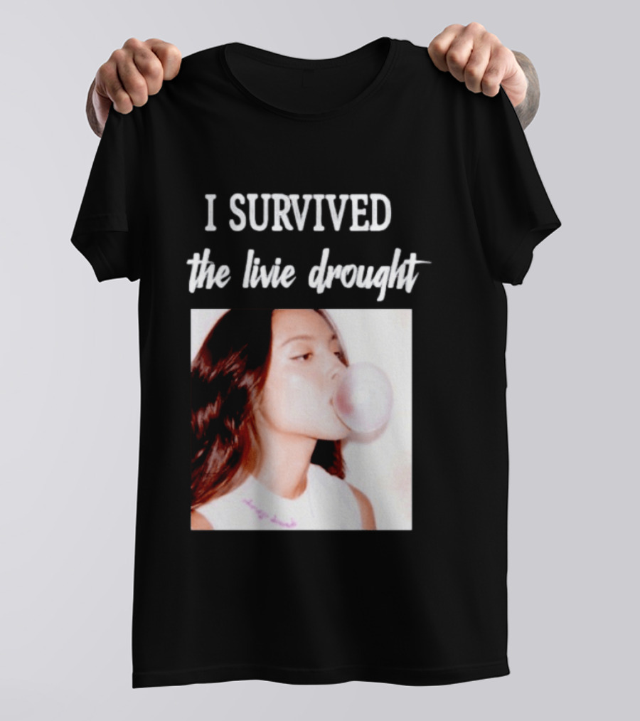 Olivia Rodrigo I Survived The Livie Drought Bubblegum Aesthetic T-Shirt