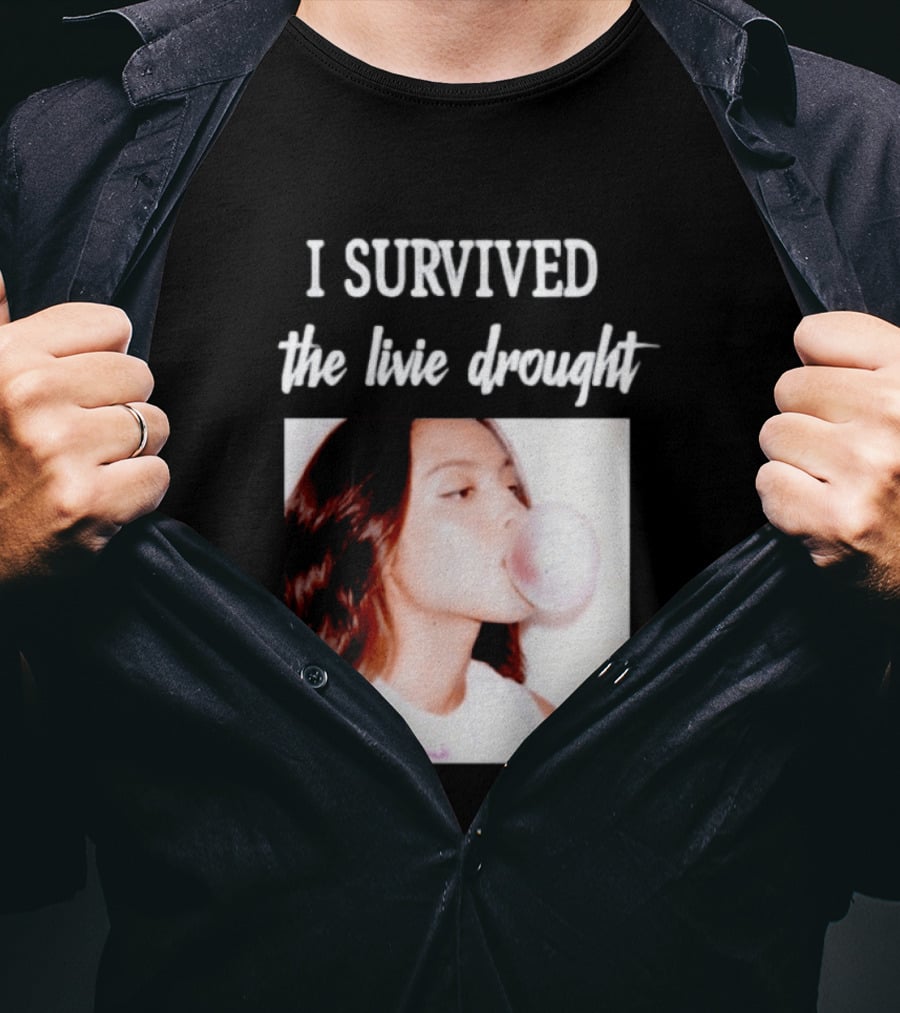 Olivia Rodrigo I Survived The Livie Drought Bubblegum Aesthetic T-Shirt