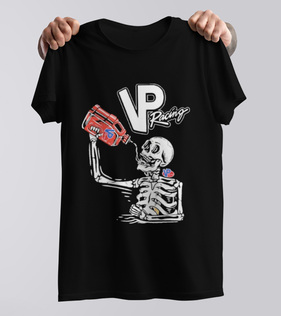 2026 VP Racing Skeleton Gas Can Drinking T-Shirt