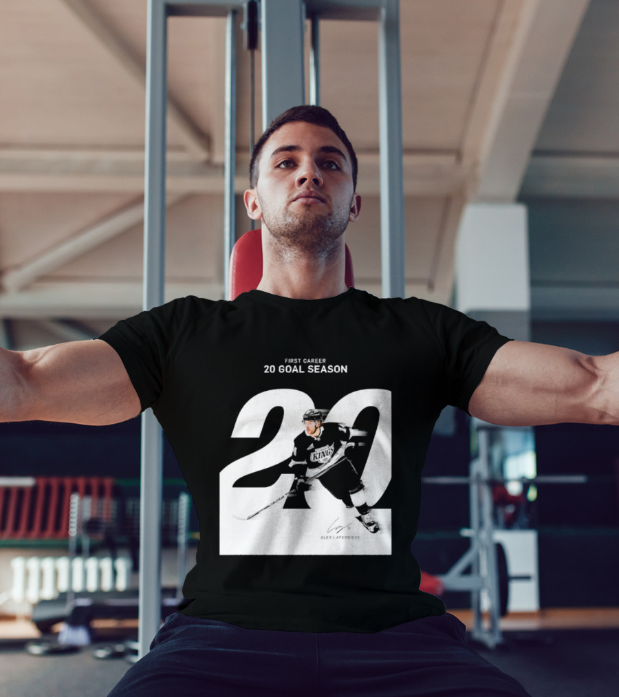 Alex Laferriere Los Angeles Kings First Career 20 Goal Season 20 T-Shirt
