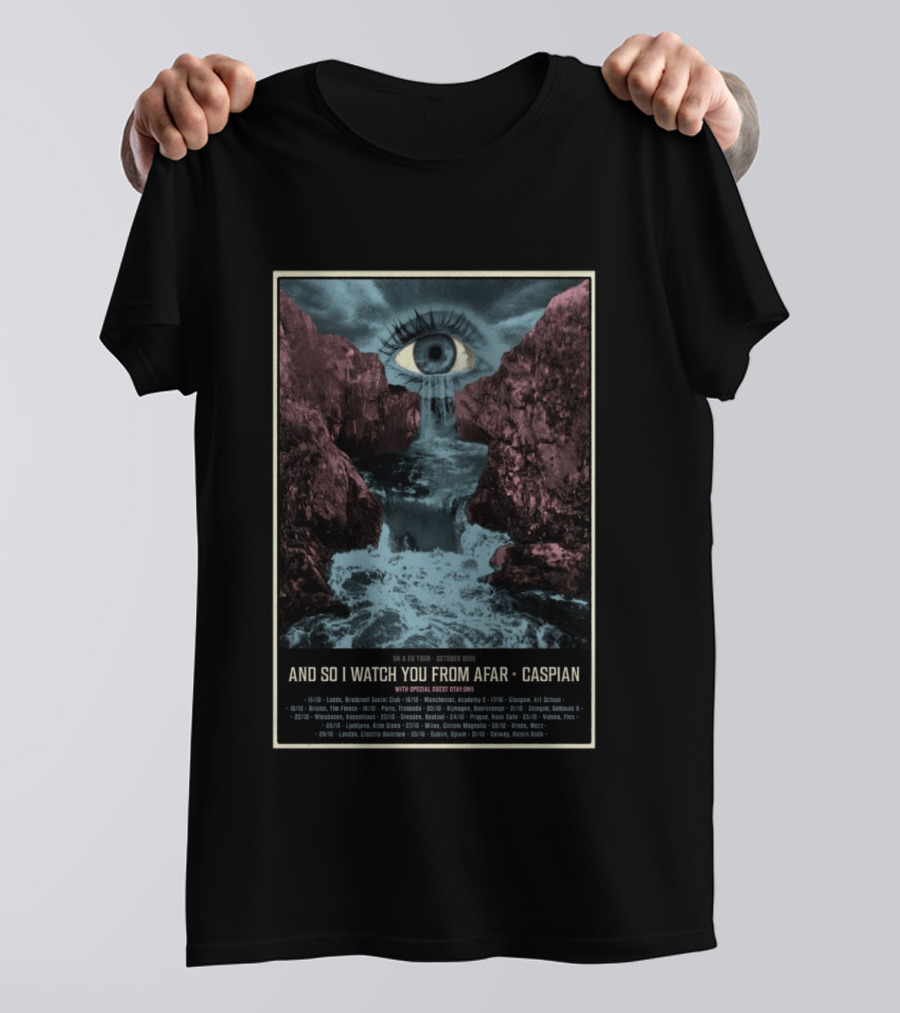 ASIWYFA Caspian UK EU Tour Dates 2026 And So I You From Afar Special Guest Otay:onii T-Shirt