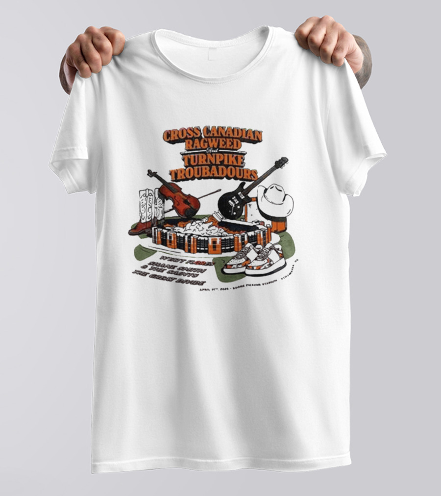Cross Canadian Ragweed Turnpike Troubadours Whiskey Rock State Fair Grounds Oklahoma City T-Shirt