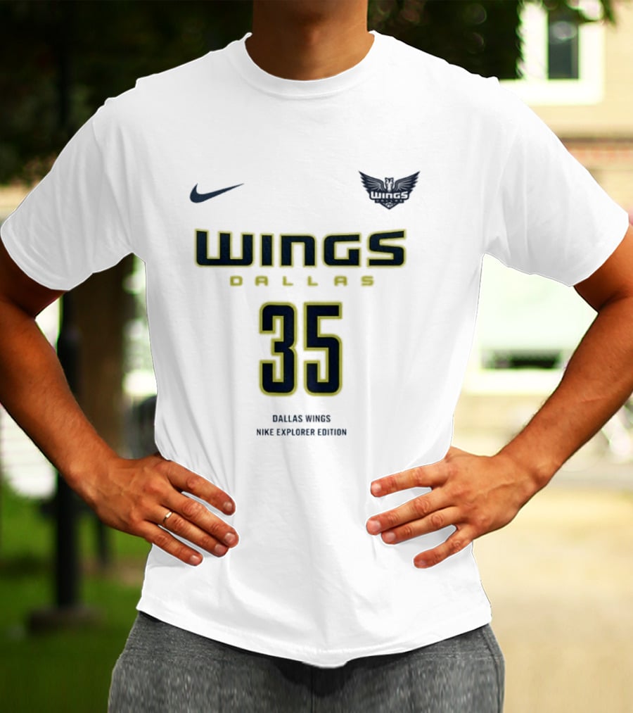 WNBA Dallas Wings Nike Explorer Edition Azzi Fudd 35 T-Shirt