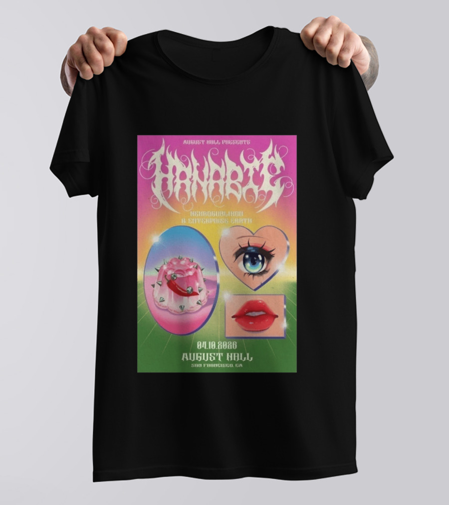 August Hall Presents Hanabie Concert April 10 2026 San Francisco CA T-Shirt
