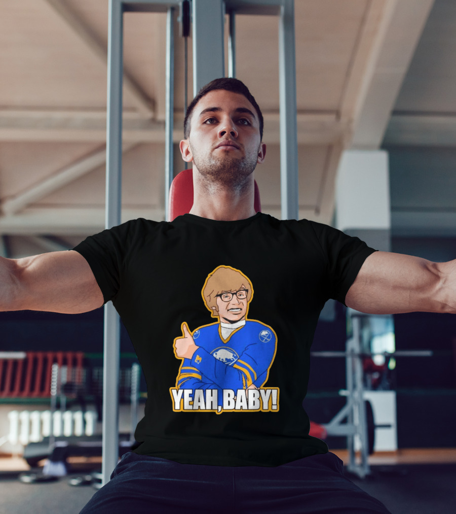 Yeah Baby Austin Powers Buffalo Sabres Hockey T-Shirt