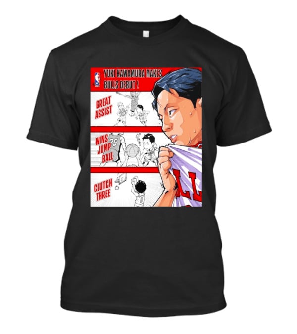 Yuki Kawamura Makes Bulls Debut Great Assist Jump Ball Clutch Three T-Shirt