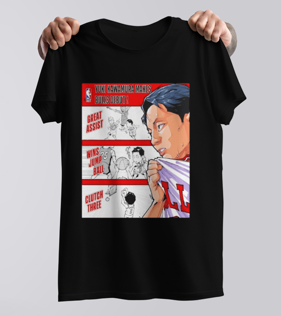 Yuki Kawamura Makes Bulls Debut Great Assist Jump Ball Clutch Three T-Shirt