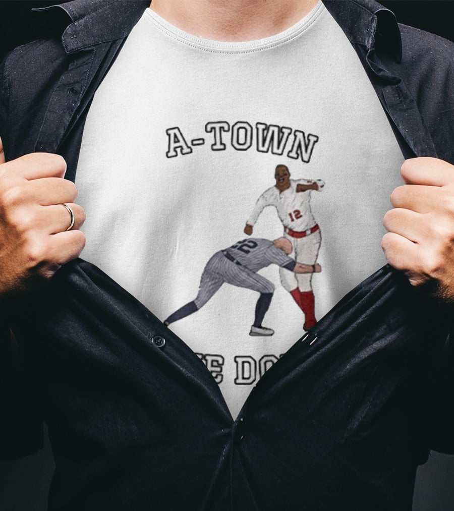 A Town Take Down Braves Baseball Action Scene T-Shirt