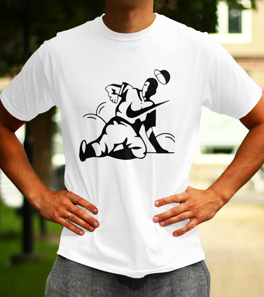 Nike Baseball Player Sliding T-Shirt