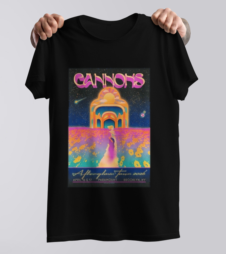 Cannons Afterglow Tour 2026 April 16 17 Paramount Brooklyn NY T-Shirt