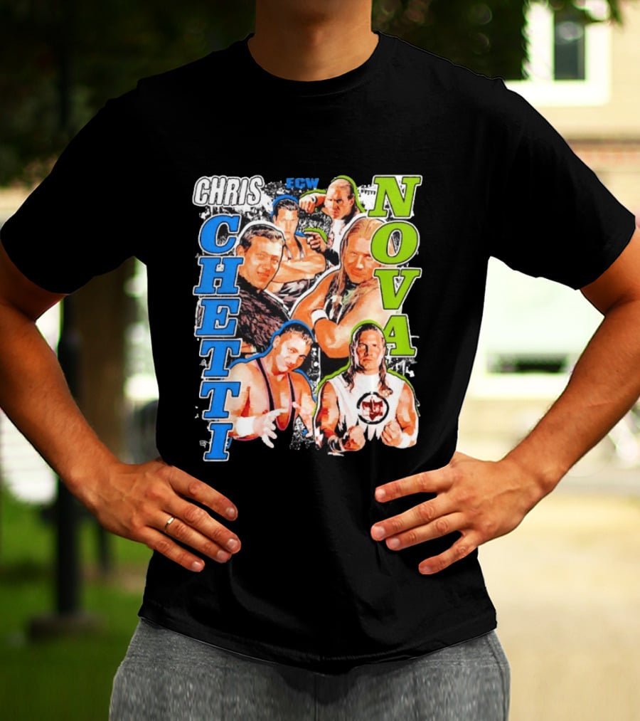 Chris Chetti Nova ECW Wrestling Legends Collage T-Shirt