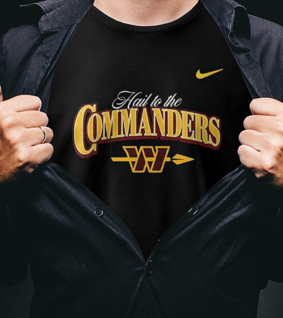 Hail To The Commanders Washington W Arrow Nike T-Shirt