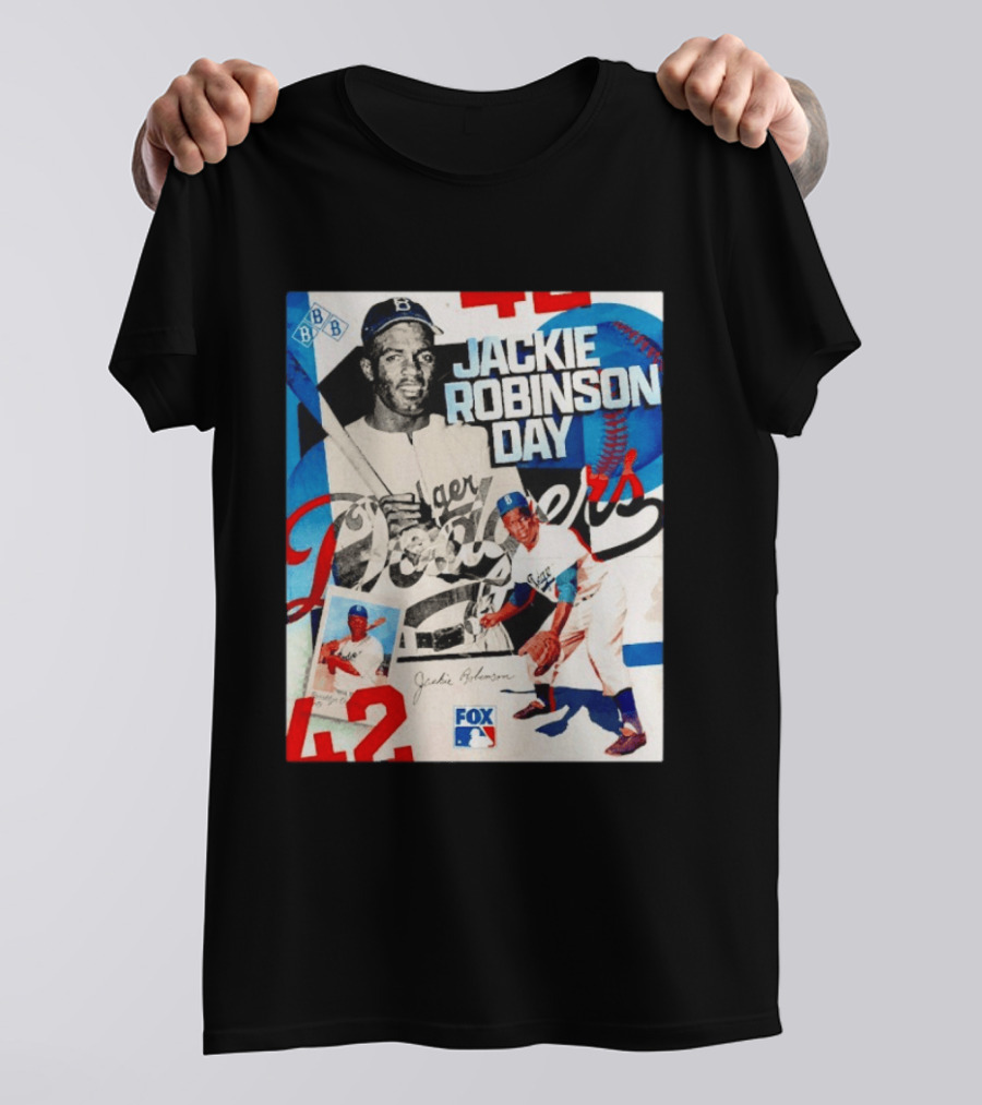 Jackie Robinson Day Brooklyn Dodgers MLB Fox 42 T-Shirt