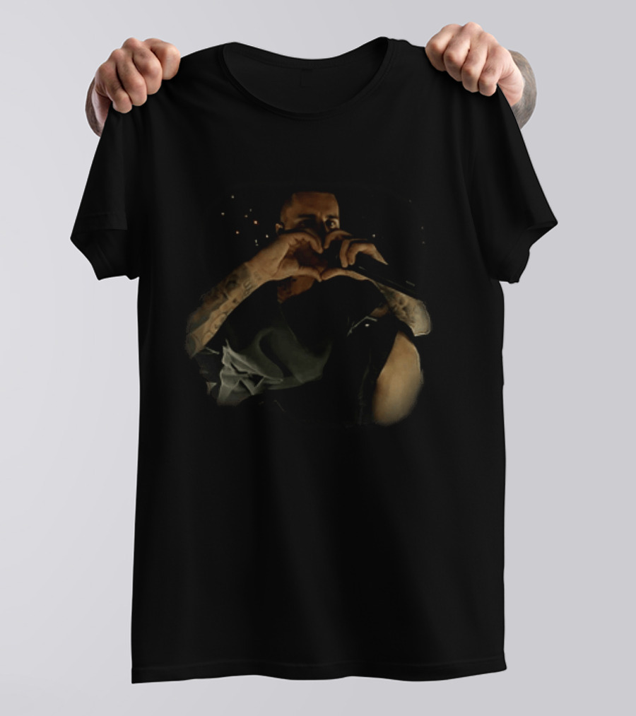 Justin Bieber Heart Gesture Coachella Valley Music & Arts Festival Performance T-Shirt