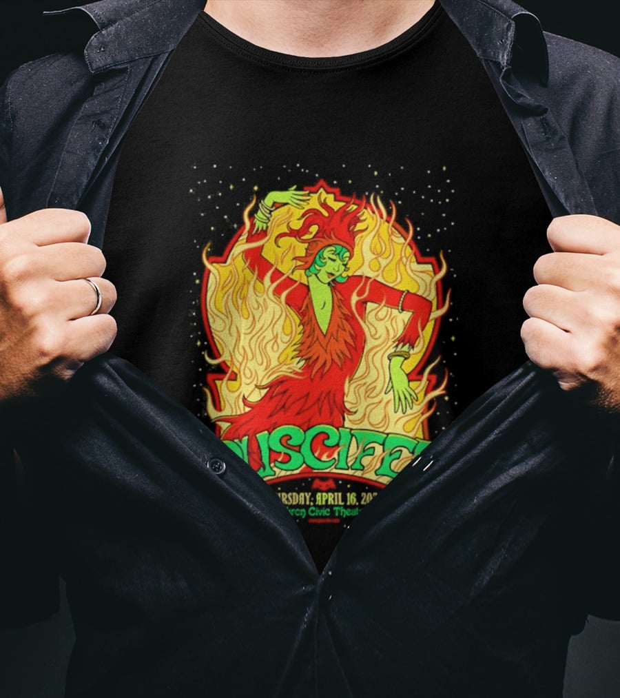 Puscifer Akron Civic Theatre April 16 2026 The Normal Isn't Tour Fiery Dancer T-Shirt
