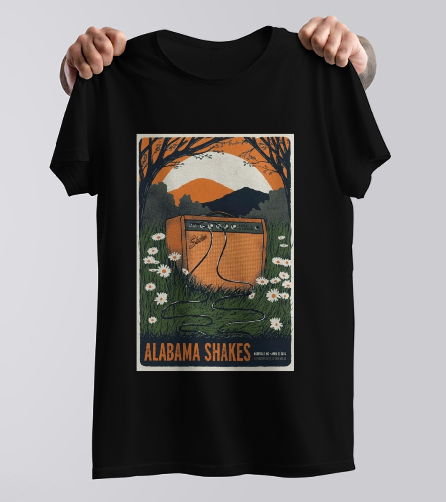 Alabama Shakes Asheville NC April 17 2026 Daisy Amp T-Shirt