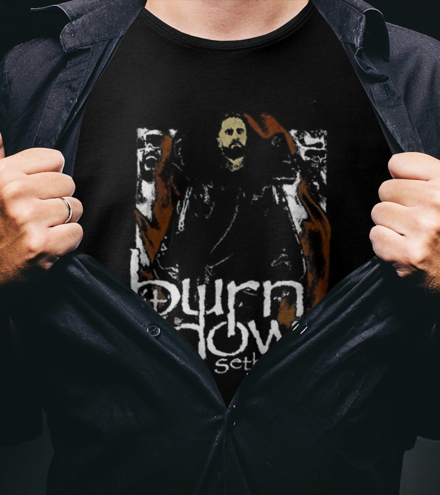 Burn It Down Seth Rollins Fiery Wrestler T-Shirt