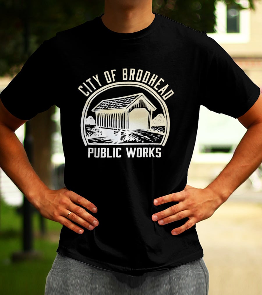 City Of Brodhead Public Works Covered Bridge T-Shirt