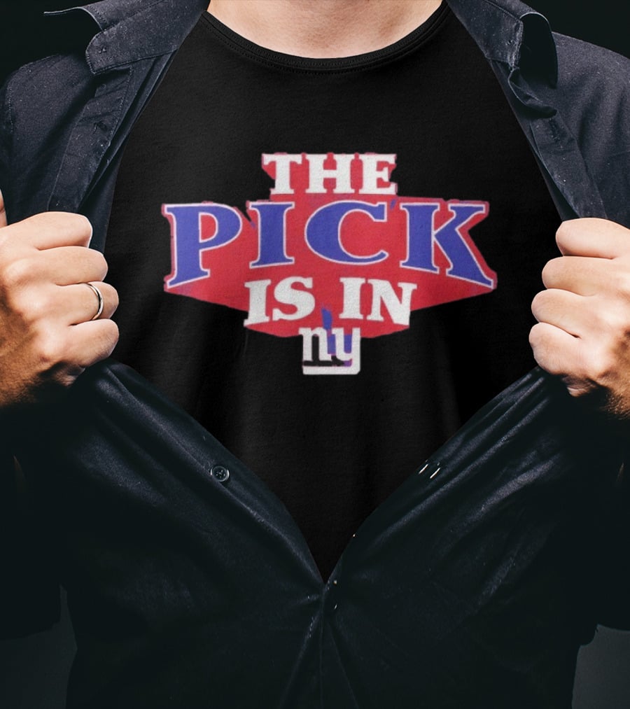 New York Giants The Pick Is In Draft Selection T-Shirt