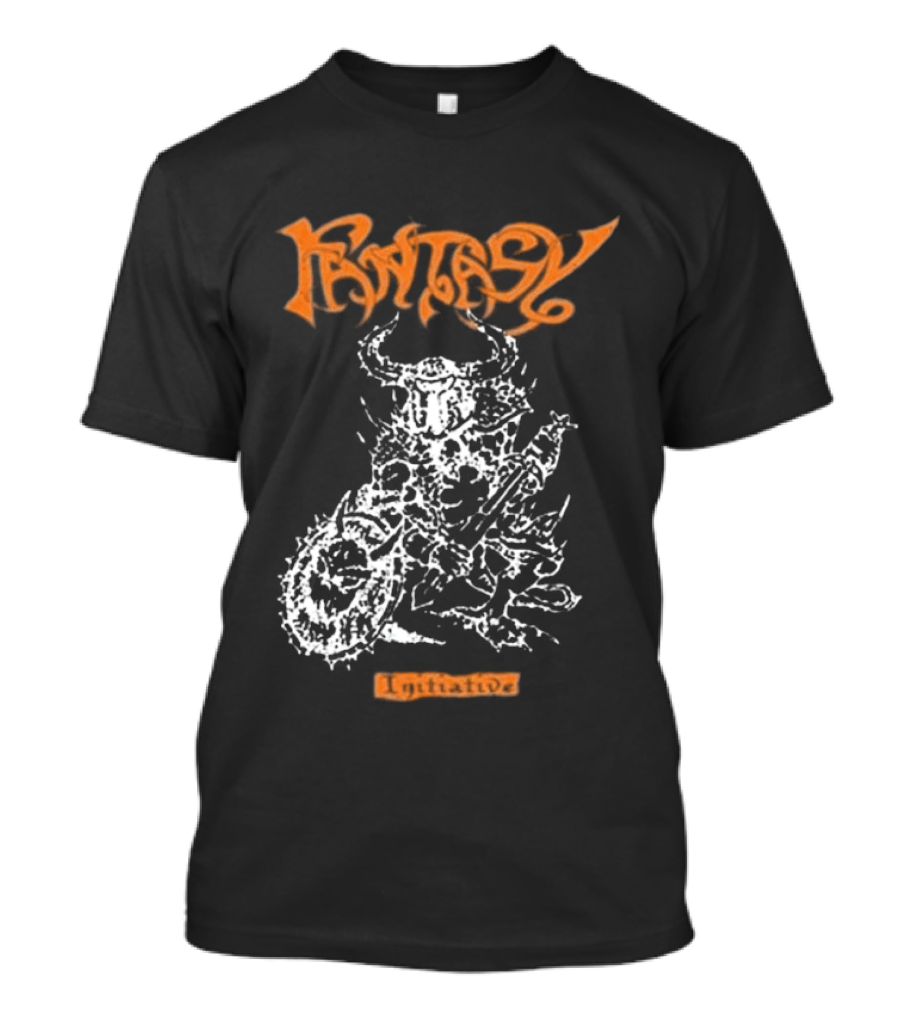 Fantasy Initiative Tormentor Orange Warrior With Spiked Club T-Shirt