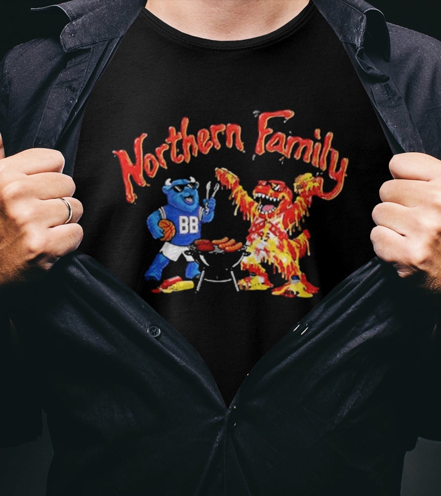 Toronto Raptors Bills Night 2026 Northern Family Hey Ey Ey T-Shirt