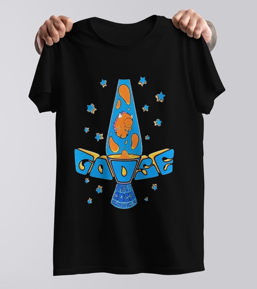 Goose April 17 2023 Lava Lamp Stars Clearwater FL BayCare Sound Show T-Shirt