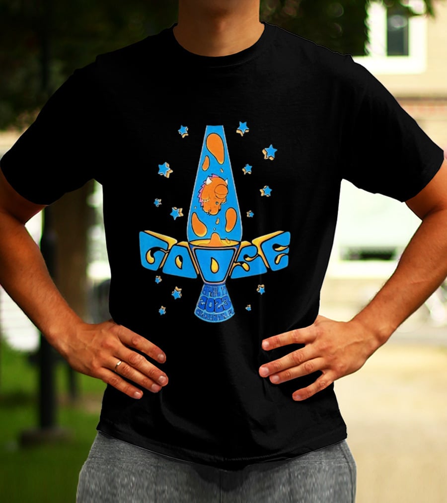 Goose April 17 2023 Lava Lamp Stars Clearwater FL BayCare Sound Show T-Shirt