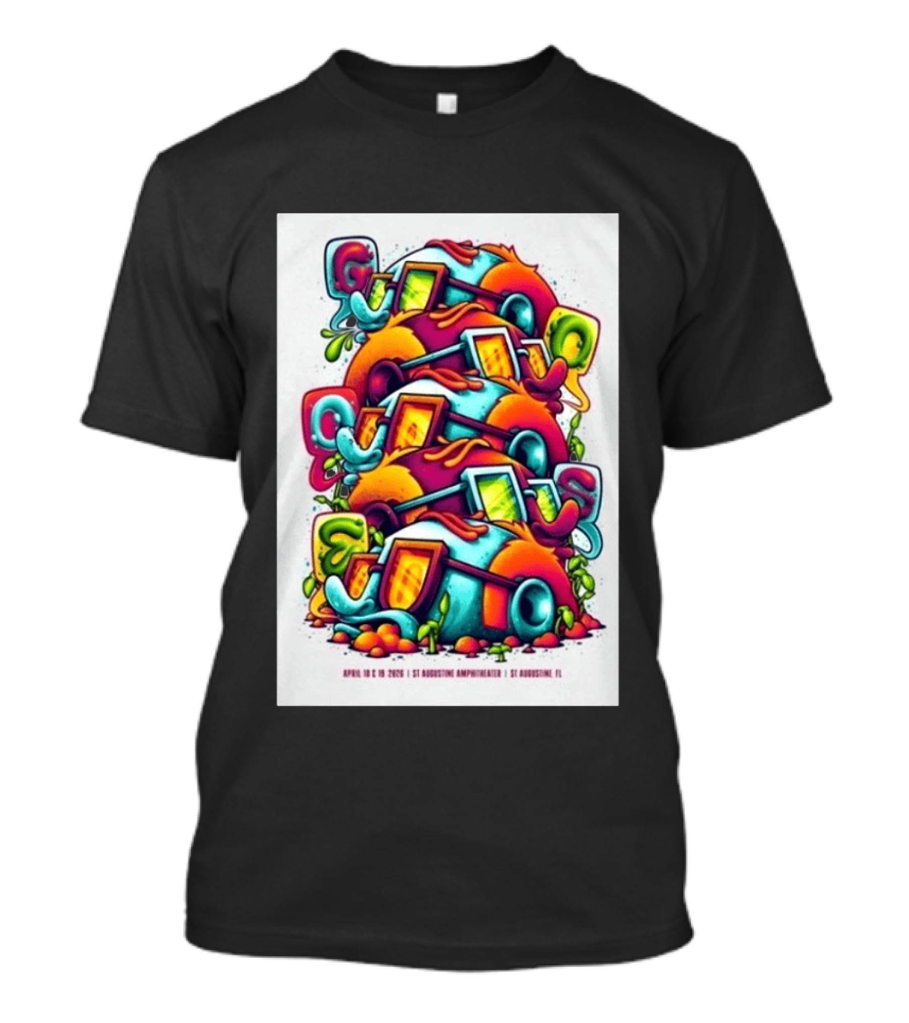 Goose April 18 19 2026 St Augustine Amphitheatre Vibrant Colorful T-Shirt