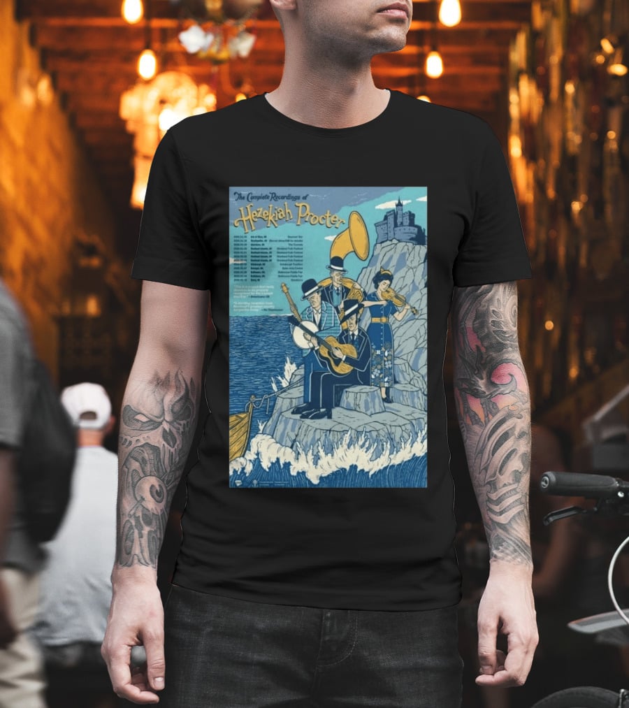 Hezekiah Procter Complete Recordings Tour 2026 Scottish Irish Music T-Shirt