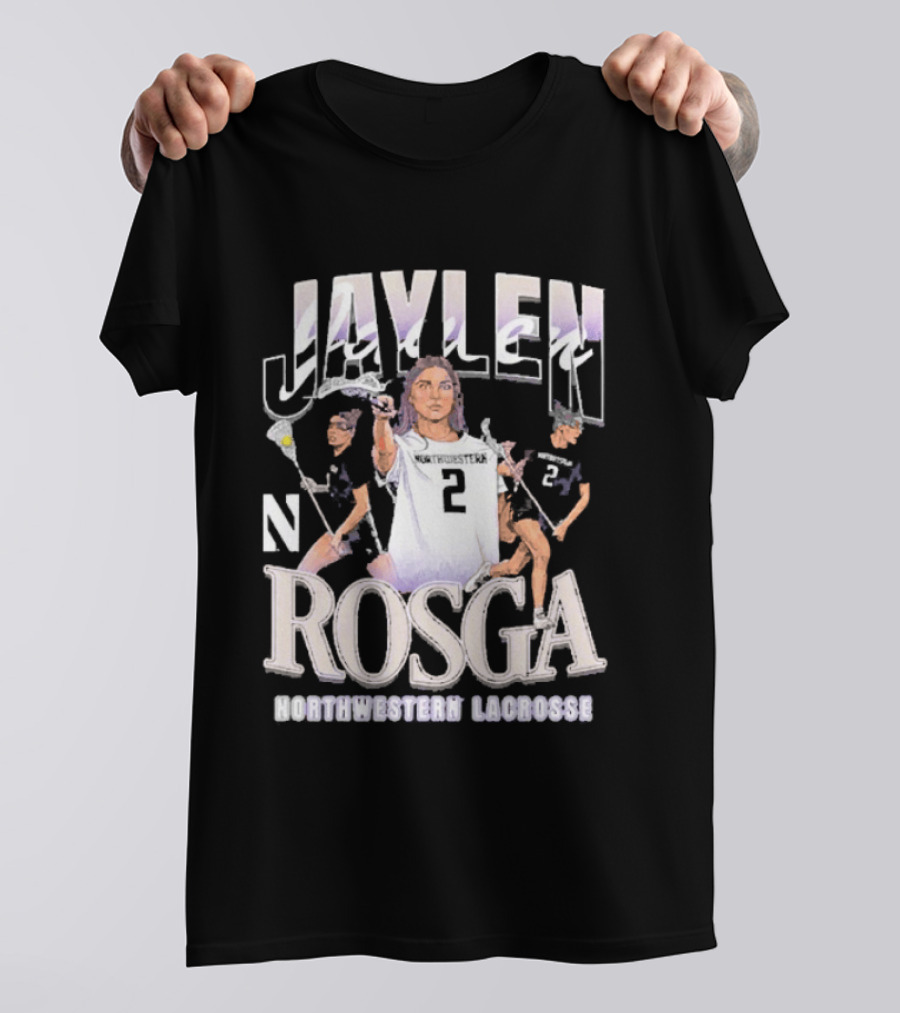 Jaylen Rosga Northwestern Lacrosse Player No. 2 T-Shirt