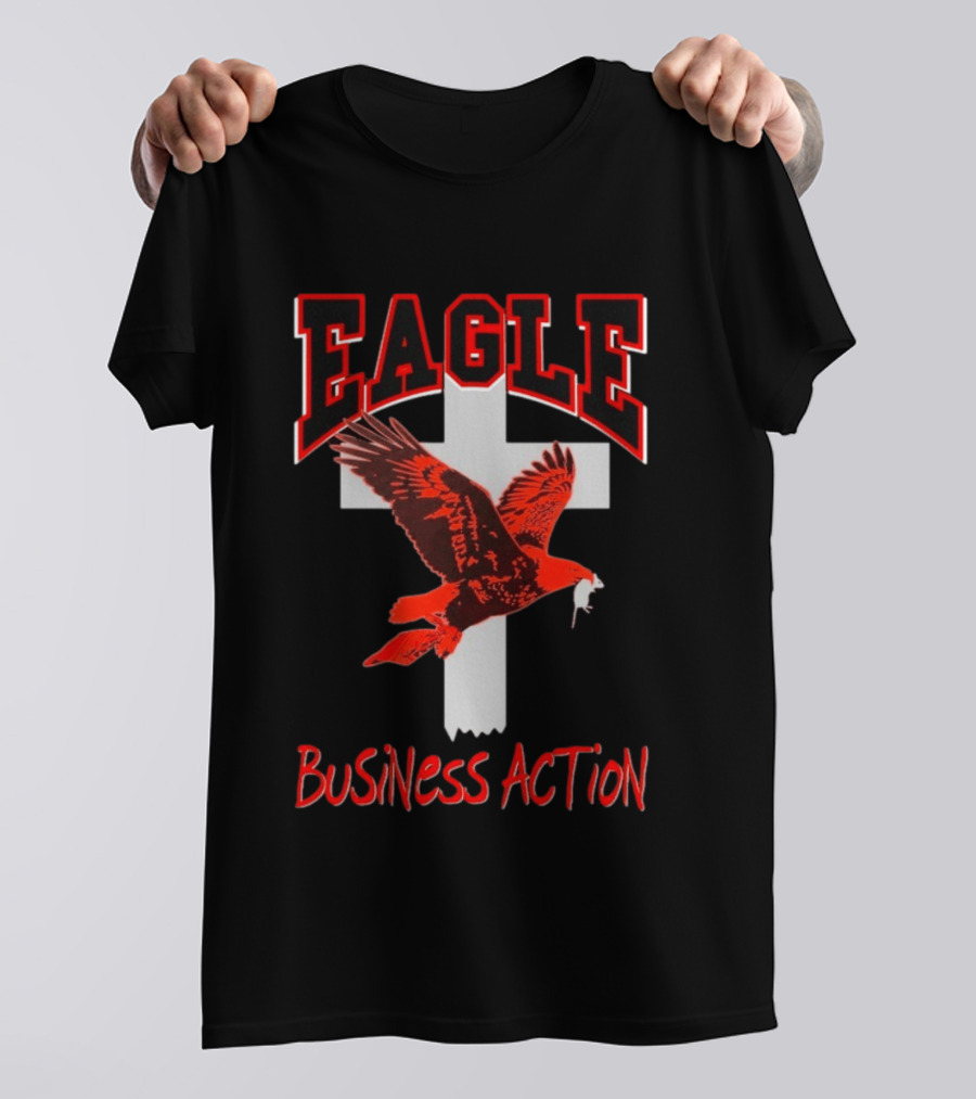 Milano Ovest Eagle Business Action Cross Wings T-Shirt